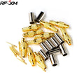 10pcs Brass MMCX Male Plug Connector for RG316 RG174 LMR100 RF Cable Crimp