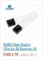 EGBO   High Quality 1Pcs/lot IR Receiver 38 kHz Remote Infrared Module TSOP4838 DIP-3