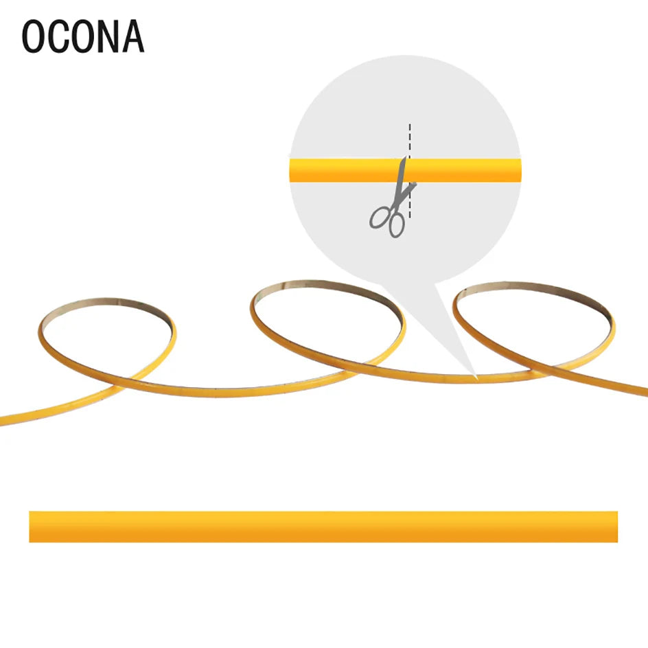 Ultimate Thin 2mm COB LED Strip Light for DIY Craft Cabinet Shelf 12V Filament Warm Cool White Flexible Linear Tape Lights Bar
