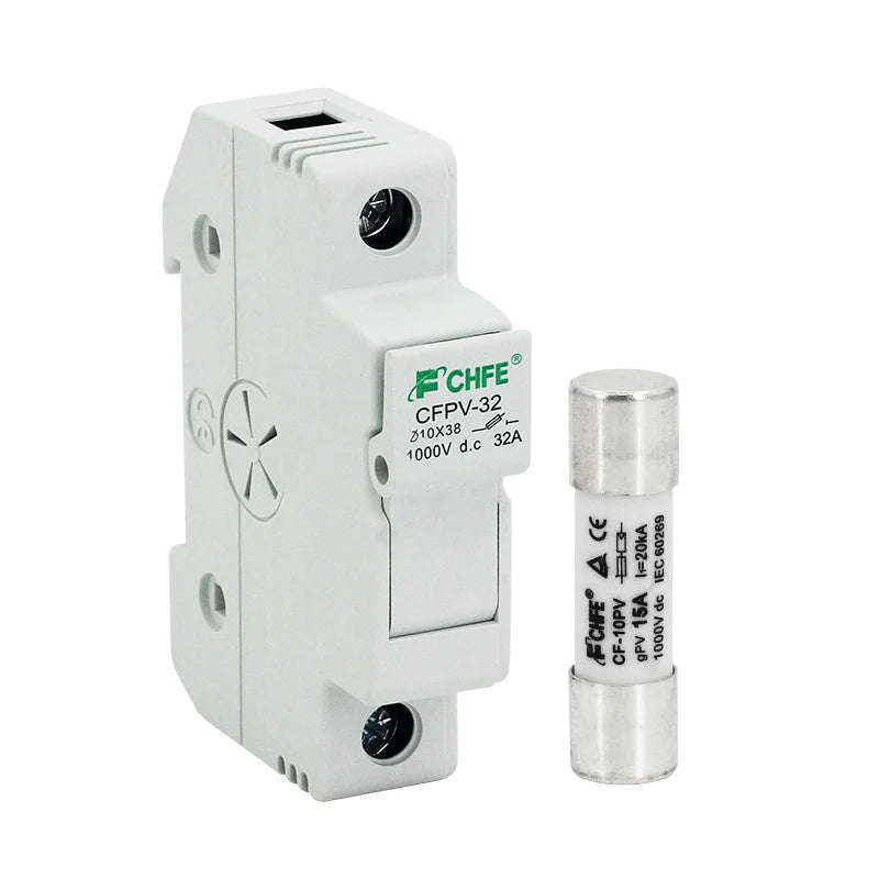 Photovoltaic Fuses 1000V DC Fuse Holder 10x38 GPV PV Solar Fuse System Protection Electrical Equipment Supplies Home Improvement