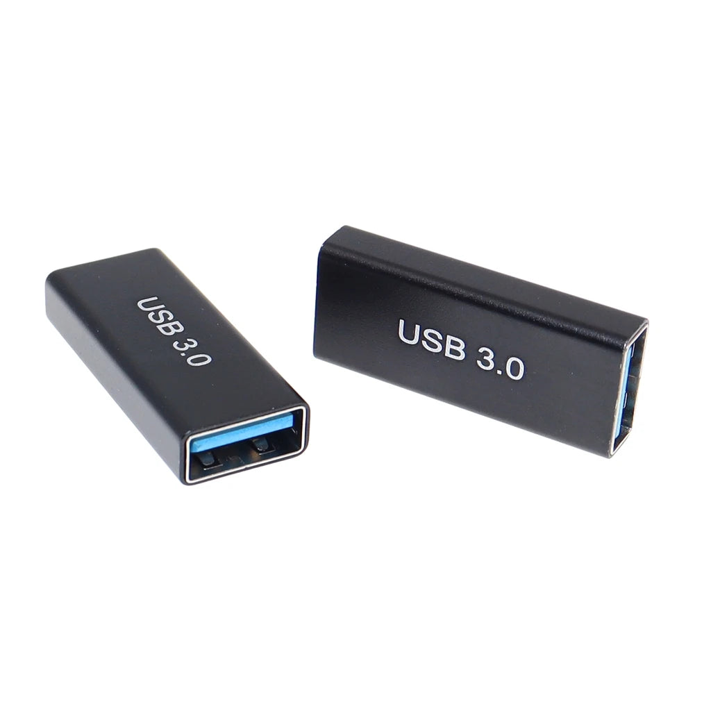 USB 3.0 Type A Female to A Female Connector Adapter AF to AF Coupler F/F Gender Changer Extender Converter for Laptop