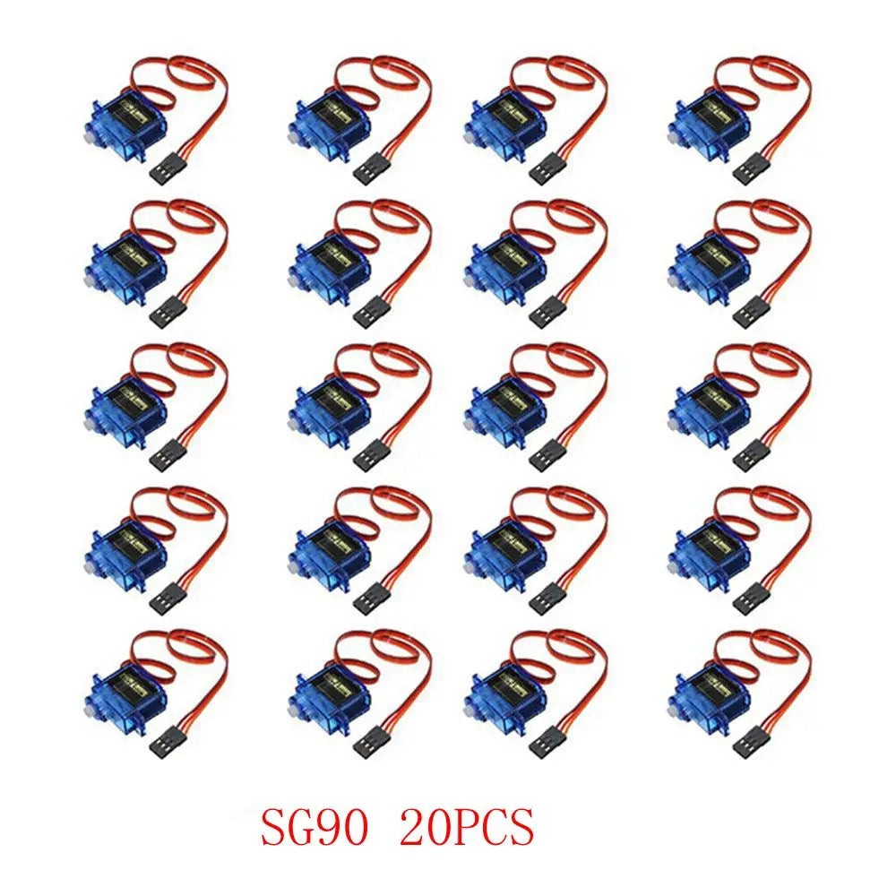 5/10/20PCS SG90 Mini Gear Micro Servo 9g 1.6KG For RC 250 450 Airplane Helicopter Car Vehicle Boat Models Spare Parts