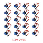 5/10/20PCS SG90 Mini Gear Micro Servo 9g 1.6KG For RC 250 450 Airplane Helicopter Car Vehicle Boat Models Spare Parts