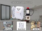 KONLEN LPG Natural Gas Leakage Detector Wireless 433Mhz Sensor With Solenoid Valve