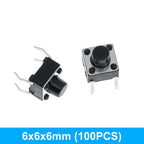 GREATZT 6X6X5/4.3/5.5/6/7/8/9/10/13MM Tact Switch Push Button Switch 12V 4PIN DIP Micro Switch For TV/Toys/home use Button