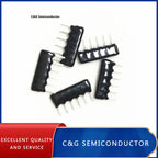 50PCS A06-103 SIP-6 10K Ohm 6 DIP exclusion Network Resistor array 5pin 6pin 7pin 8pin 9pin A09-103 1K 2.2K 4.7K 10K 47K 100K