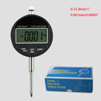 0-12.7mm/0.5' 0-25.4mm/1' Range Gauge Digital Dial Indicator Precision Tool 0.01mm/0.005' 0.001mm/0.0005' Tester Tools