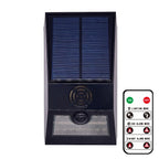 Multi-Function Solar PIR Motion Sensor Alarm Light Remote Control 129dB Siren For Home Garden Shed Caravan Farm Security Lamp