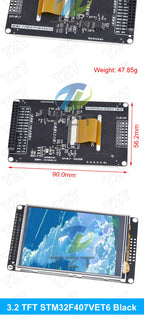 TZT 1/2/5pcs STM32F407VET6 STM Development Board Cortex-M4 STM32 minimum system learning board ARM core board