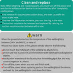 LUXIANZI 40W Desoldering Machine 2IN1 Electric Soldering Iron Suction Tin Sucker Vacuum Gun Hand Welding Tool Desoldering Pump