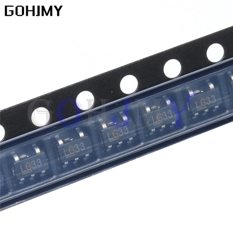 10PCS MIC5219-3.3BM5 SOT-23-5 MIC5219-3.3 3.3V SOT-23 MIC5219-3.3YM5 LG33 LDO Regulator NEW