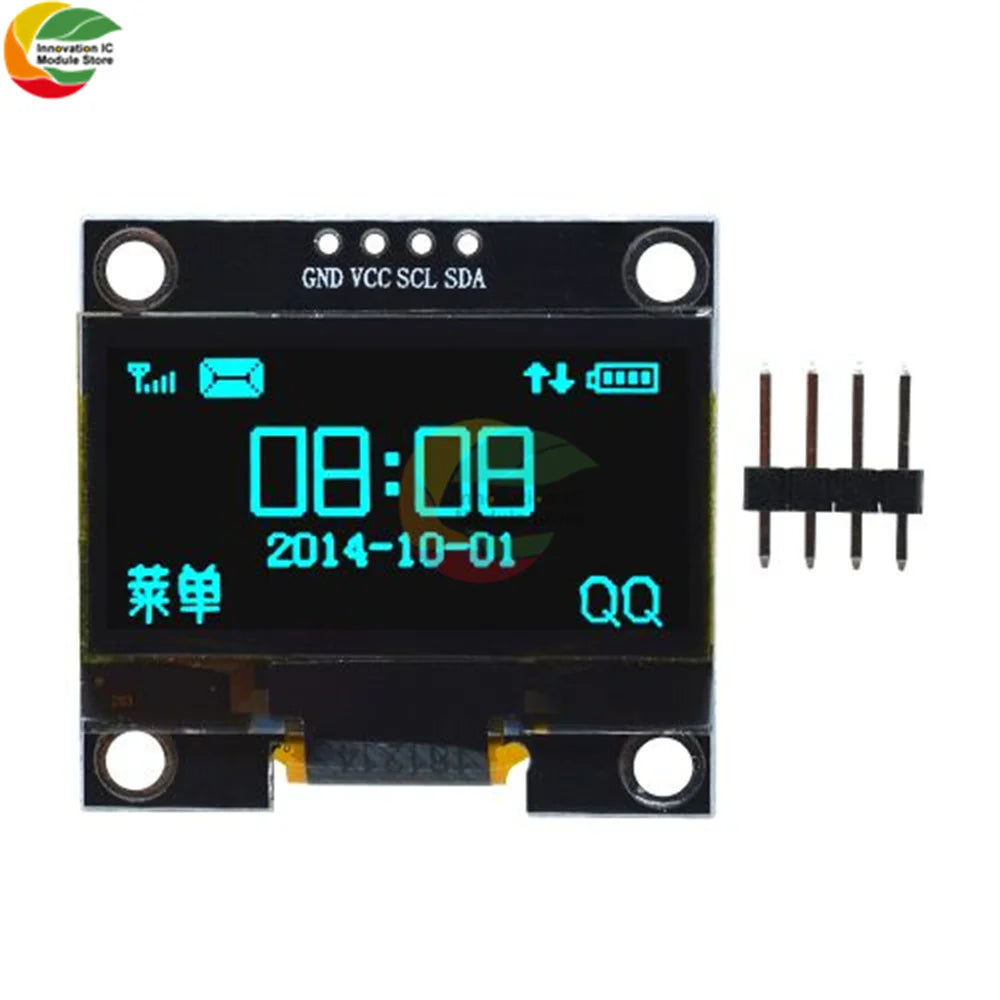 1-5PCS 1.3" IIC Digital OLED Display Module Serial 128x64 SSH1106 White Blue LCD LED Screen Board I2C Communicate for Arduino