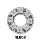 WS2812B LED Pixel Individually Addressable Ring 8/16/24/35/45Leds WS2812 Built-in IC Full Color Circle Led Modules Light DC5V