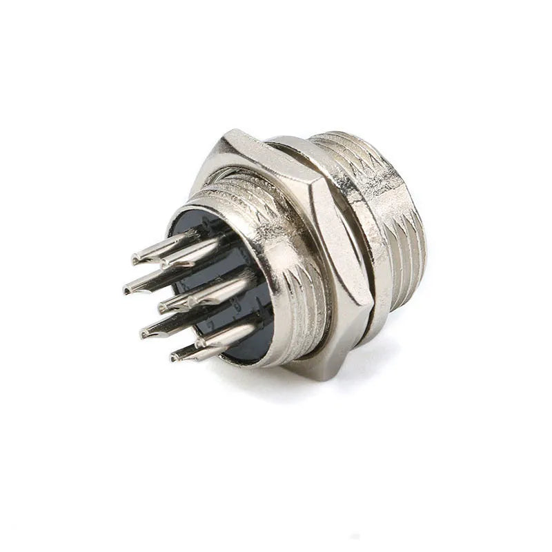 1/5Pcs GX16 2/3/4/5/6/7/8 Pin 16mm Circular Aviation Male Socket Plug Wire Panel Connector Adapter