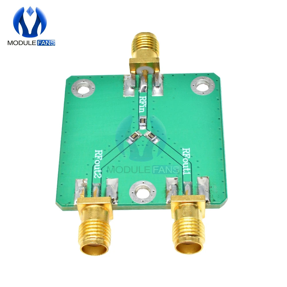 RF Microwave Resistance 6dB 50 Ohm RF Power Splitter Power Divider Splitter 1 To 2 Combiner SMA Radio Frequency Divider DC-5GHz