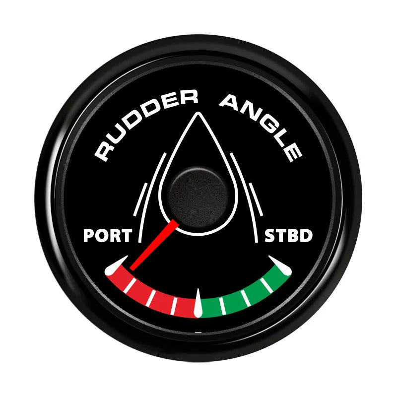 52mm 0-190ohm Waterproof Boat Marine Rudder Angle Indicator With Rudder Angle Sensor 7 color Backlight for Car Truck 12V/24V