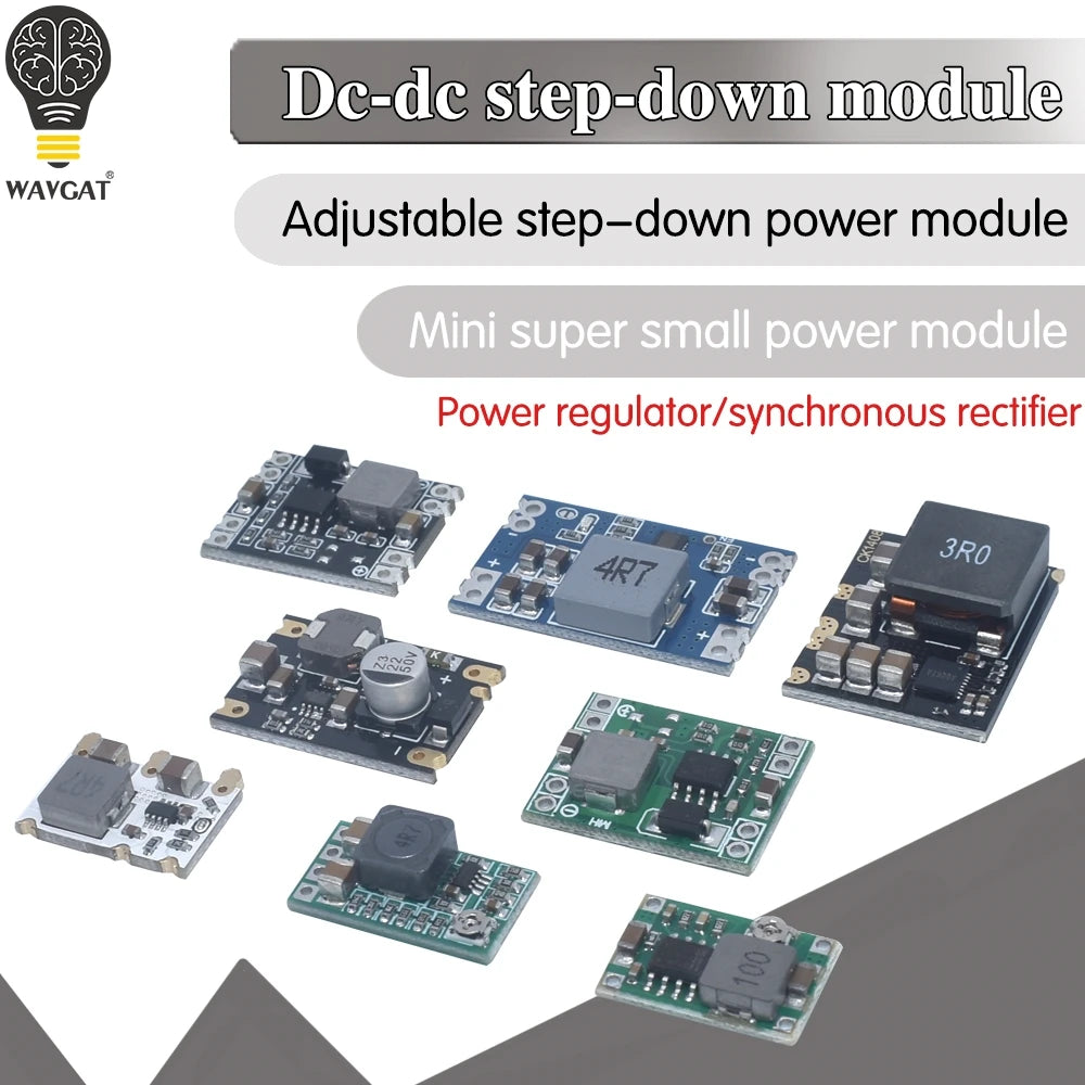 3A 5A 8A DC-DC Buck Step-down Power Supply Module 5V-12V 24V to 5V 3.3V 9V 12V Fixed Output High-Current MINI560