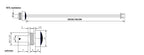 1/2/5PCS M8 Hexagonal Probe NTC Thermistor Temperature Sensor M8x1.25MM Thread B3950 5/10/15/20/50/100K L1M