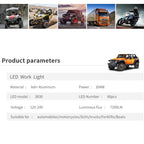4'' 5'' 6'' 7 Inch LED Light Bar Offroad Spot Flood LED Work Light for Truck Car Boat Tractor 4x4 Atv Headlights 12V 24V