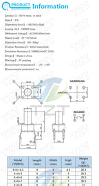 GREATZT 6X6X5/4.3/5.5/6/7/8/9/10/13MM Tact Switch Push Button Switch 12V 4PIN DIP Micro Switch For TV/Toys/home use Button