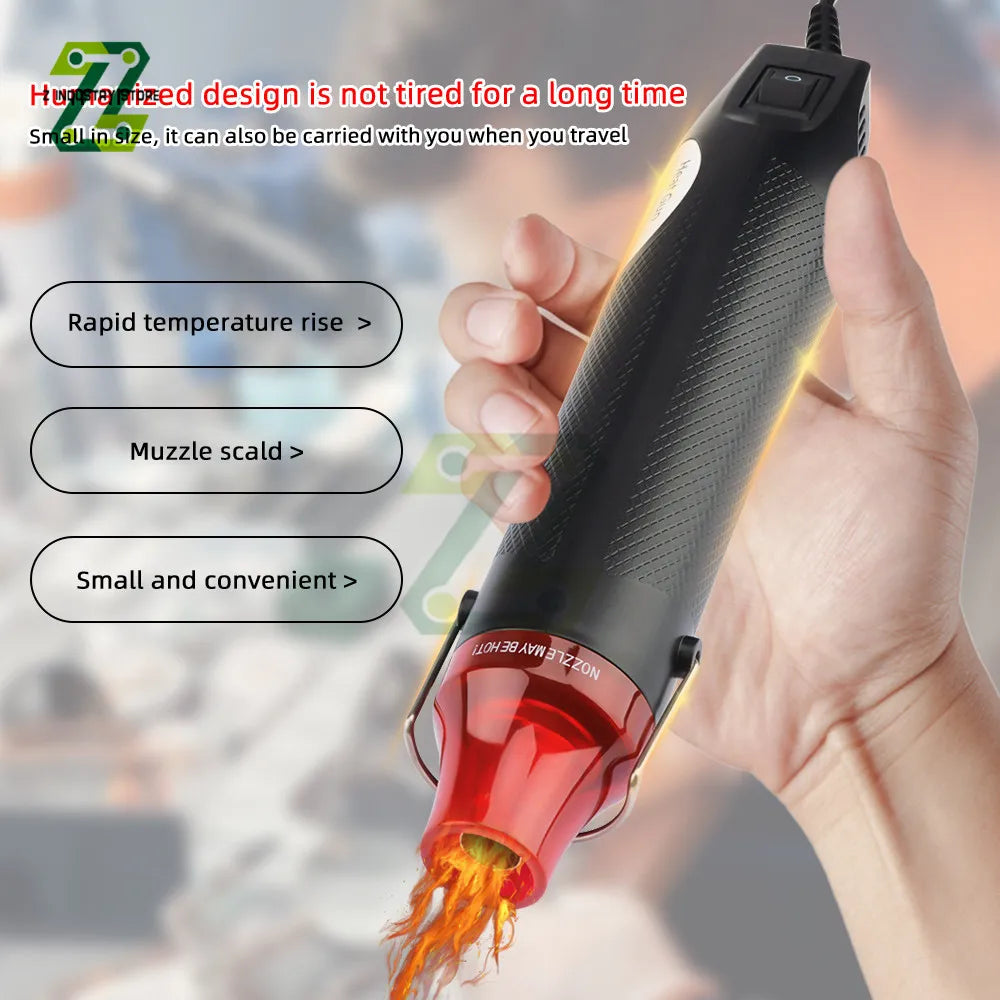 300W 220V Electric Hot Air Heat Gun EU/US Plug For Heat Shrink Tube