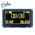 2.42 inch 2.42" OLED Display Module 128x64 LCD HD Screen Module SSD1309 7 Pin SPI/IIC I2C Serial Interface for Arduino UNO R3