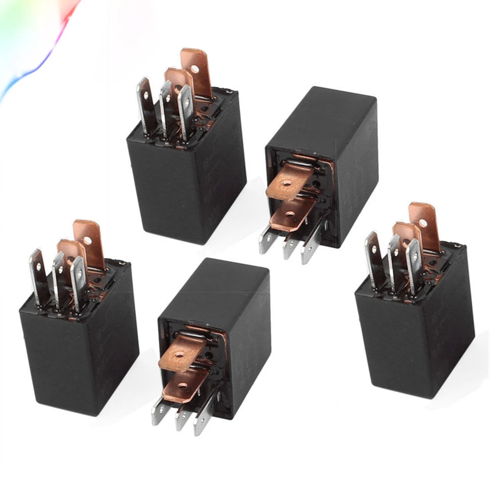 20pcs/Box DC 12V 24V 40A Rated Current 1NO 1NC SPDT 4/5 Pins Car Automotive Alarm Relay