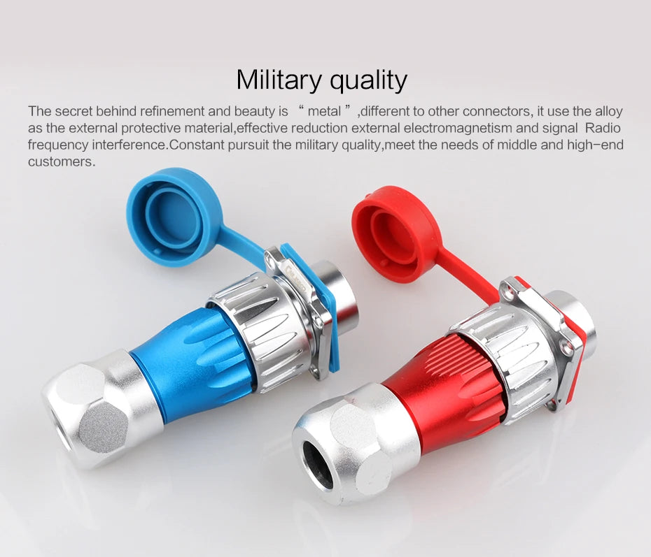 CNLINKO M24 Waterproof Circular Aviation Connector GEN3 10/12/19/24P Metal Shell Male/Female for Industrial & Medical Equipment