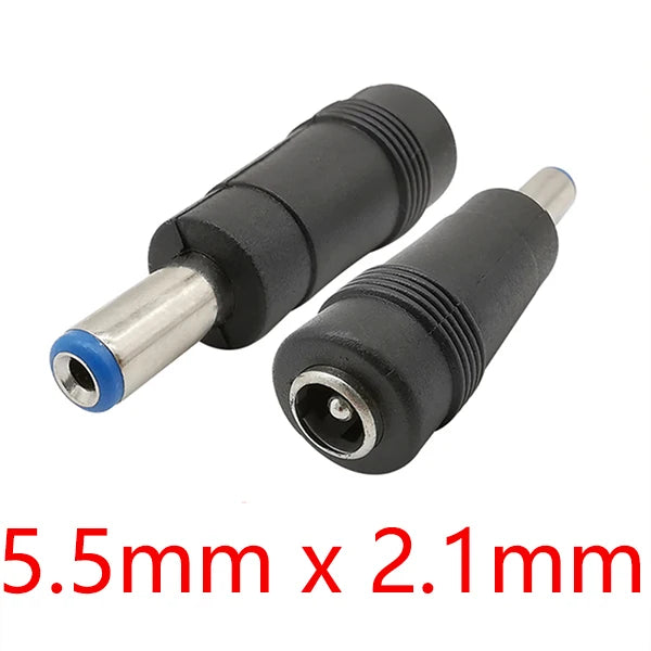 5Pcs DC Connectors 5.5x2.1mm Female to 5.5x2.5 5.5x1.7 6.0x4.4 6.3x3.0 4.8x1.7 4.0x1.7 3.5x1.35mm Male Laptop Power Plug Adapter