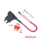 12V Fuse Holder Add-a-circuit TAP Adapter Micro Mini Standard ATM APM Blade Auto Fuse with 10A Blade Car Fuse with holder