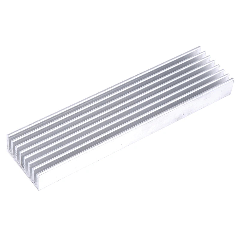 Extruded Aluminum Heatsink For High Power LED IC Chip Cooler Radiator Heat Sink Drop Ship 100*25*10mm