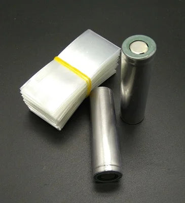 100pcs 18650 Battery Wrap Sleeve Heat Shrink Shrinkable Tube Insulated Multicolor Battery Skin PVC FilmTape Protector Cover Pipe