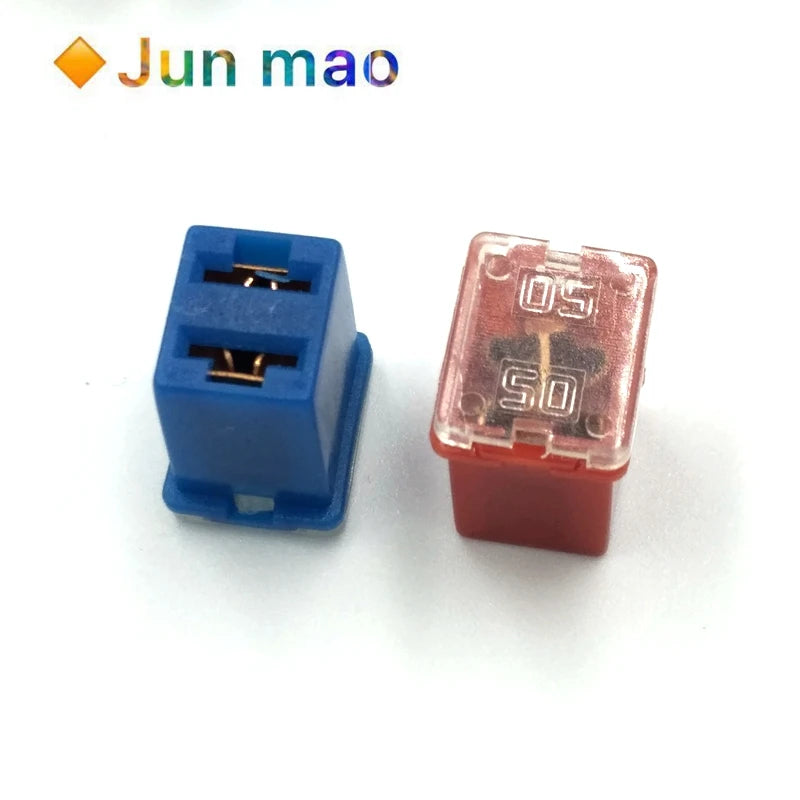 2pcs Mini Square Fuse 20A 30A 40A 50A 60A Set Automotive Car Fuse with Plastic Box Assortment Auto Fuse