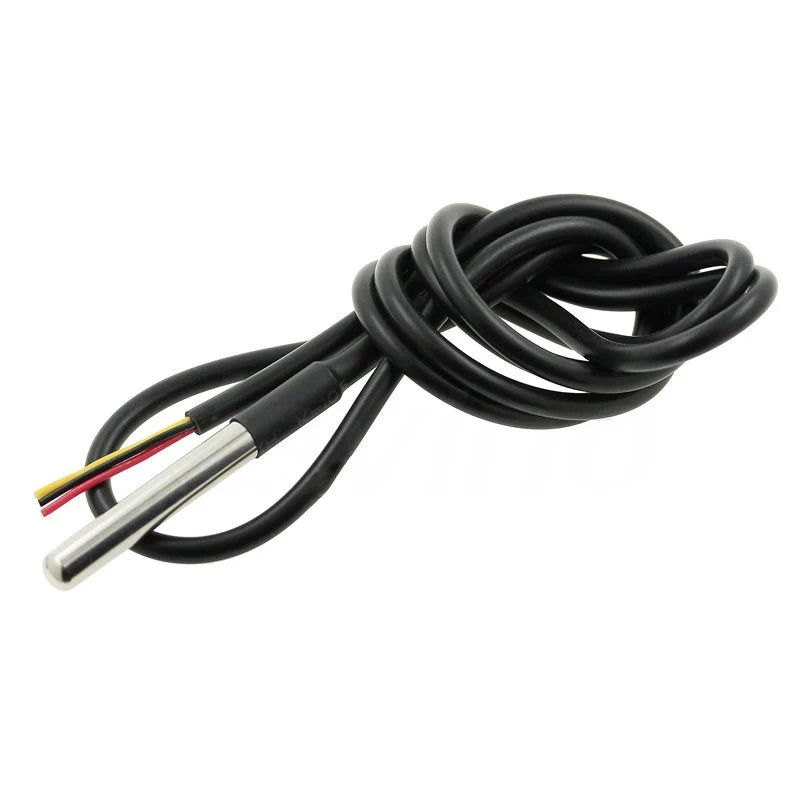 5PcsDS1820 Stainless steel package Waterproof DS18b20 temperature probe temperature sensor 18B20 for arduino