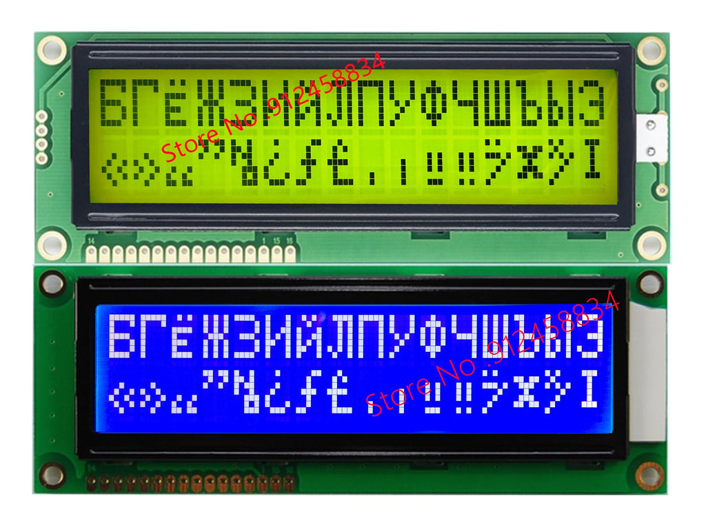 Big Large 16x2 1602 Russian Cyrillic Font Character  LCD Display STN Blue Cmpatible WH1602L-TMI-CT free ship
