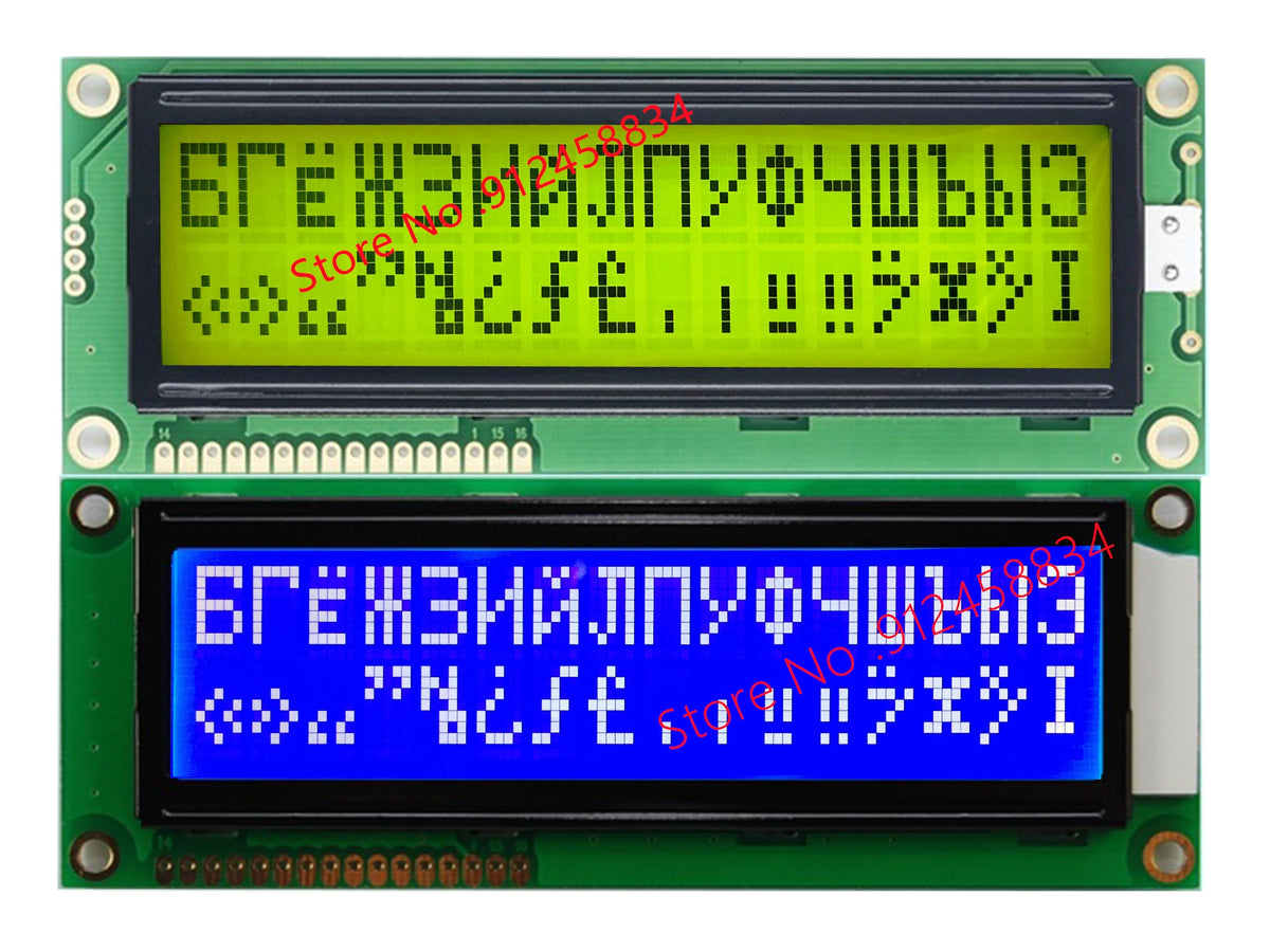 Big Large 16x2 1602 Russian Cyrillic Font Character  LCD Display STN Blue Cmpatible WH1602L-TMI-CT free ship