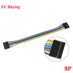 Dupont Line 20cm 2.54mm Female to Female 2P/3P/4P/5P/6P/7P/8P/9P/10P/12P/20P Color Breadboard Cable Jump Wire Jumper For Arduino