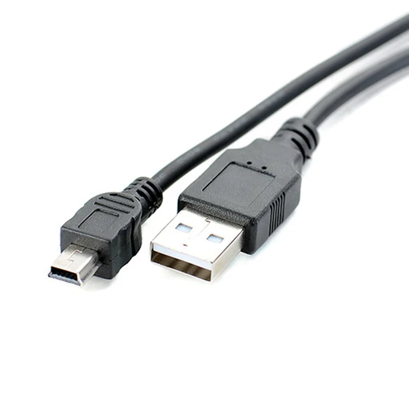 Universal Mini USB 5 Pin Date Cable 5Pin Charging Charger Cord Cables for MP3 MP4 Player Camera Navigation driving recorder 5m
