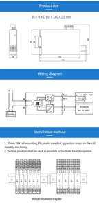 Input 0-10A Ac Transmitter Current Transducer Sturdy Fast Response Output Dc 0-5V Transmitter For Electrical Installations