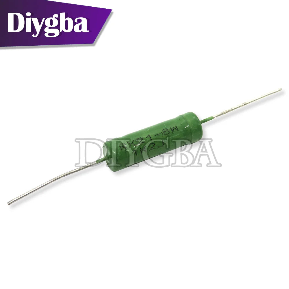 5PCS/lot RX21 6W 10W Wire Wound Resistance 5% 1R 10R 100R 1K 10K 12K 15K 18R 20R 22R 24R 27R 30R 33R 36R 0.01R Resistor
