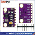 MPU-9250 MPU9250 BMP280 SPI IIC/I2C 10DOF Acceleration Gyroscope Compass 9-Axis Sensor Board Module GY-91 For 3-5V
