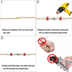 Solder Seal Wire Connectors - Heat Shrink Solder Butt Connectors - Solder Connector Kit - Automotive Insulated Waterproof