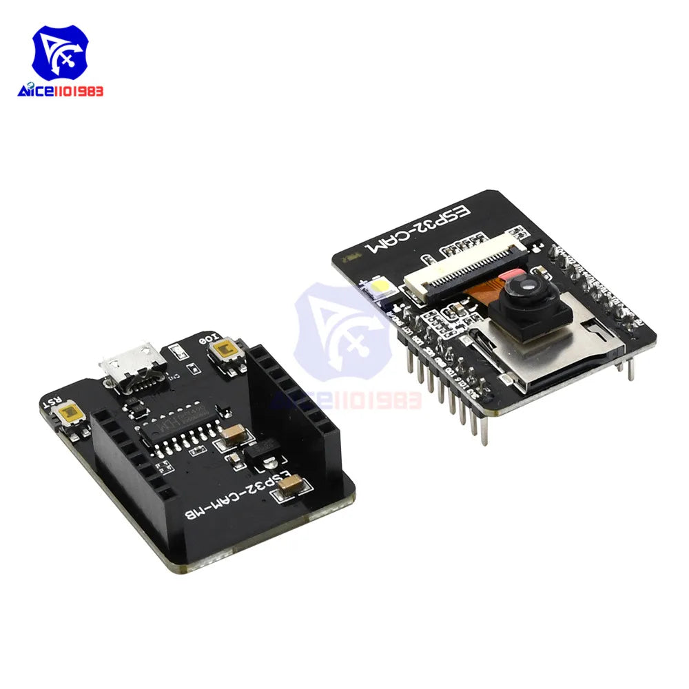 Diymore ESP32-CAM-MB CH340G USB Serial ESP32-S Wireless WiFi Bluetooth OV2640 2MP Camera Support Photo/Video Antenna for Arduino