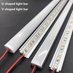 LED aluminum rigid light bar DC12V 50CM 20 inch U/V-shape 5730 36LEDs LED aluminum channel Home decoration lighting or connector