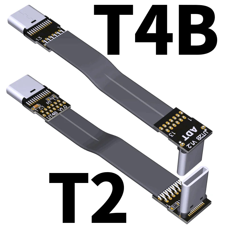 FPV USB3.1 Type-C USB-C FPC Ribbon Extension cable Multicopter Aerial Photography male/male flat cable Gen2 3CM 5CM 10CM 1M 2M