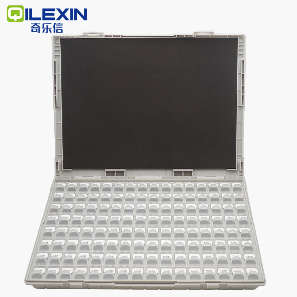 SMD Resistor Box 1% 0402 0603 0805 1206 Resistor Assortment Kit component 128 Values 0R-1M sample boxes