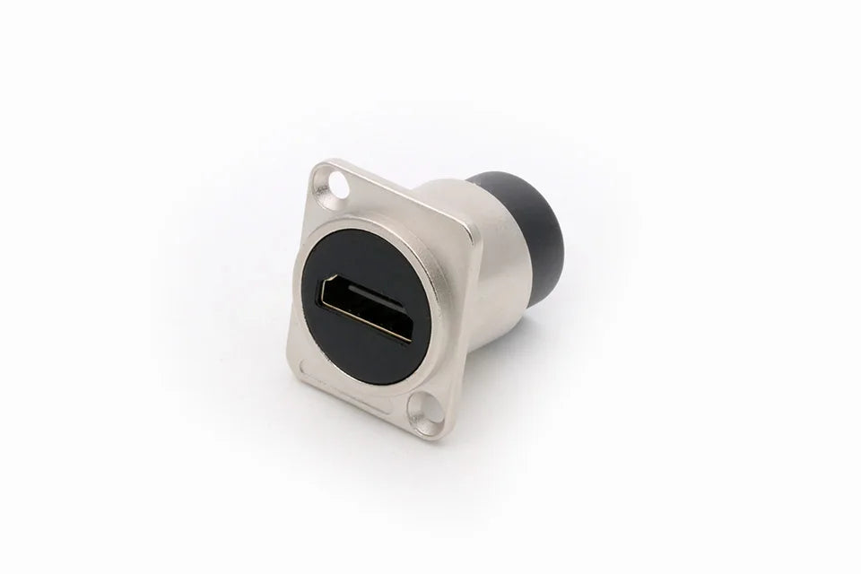 1PC D Type Chassis Connector, D Female Socket Panel Mounted Connector HDMI-Compatible