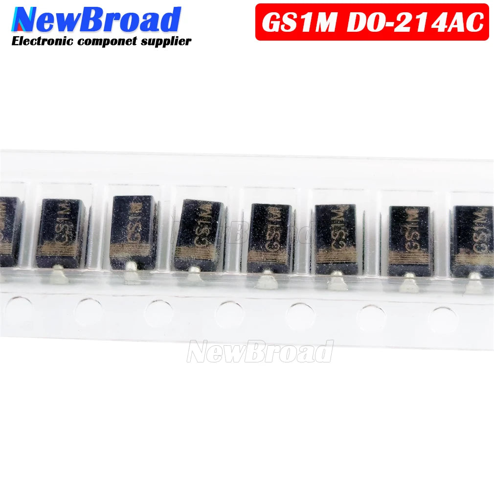 10PCS NEW High Voltage Fast Recovery Diode GS1M DO-214AC SMA 1000V 1A