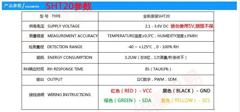 OEM cable length Temperature and humidity sensor SHT 10 SHT20 SHT30 SHT31 SHT35 High temperature waterproof Soil Sensor