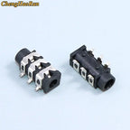 PJ Series 3.5mm Stereo Female Socket with Screw Audio Headphone Jack 3P Vertical Double Channel Connector 393 358 313 306（1-20）